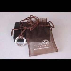 Philip Gabriel & Co Circle Pendant Necklace NWOT Designer Gift Pouch NWOT